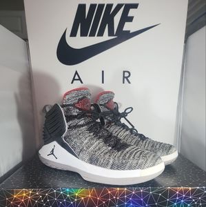 Size 6- Jordan XXXII BG MVP Black Gray Red Fashion Sneakers AA1254 002.Fits Men/